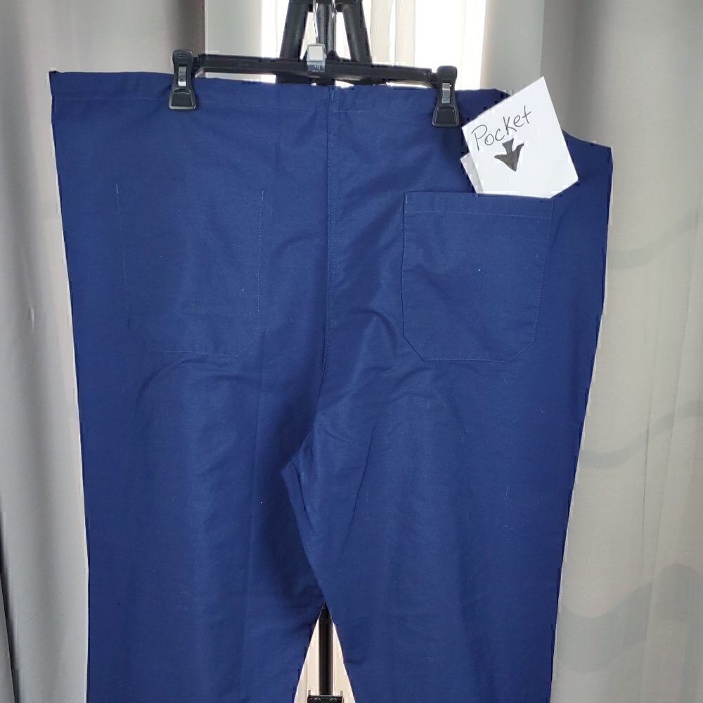 ALLHEART Cargo Blue Scrub Pants For Men Or Women Size XLG - Picture 2 of 6